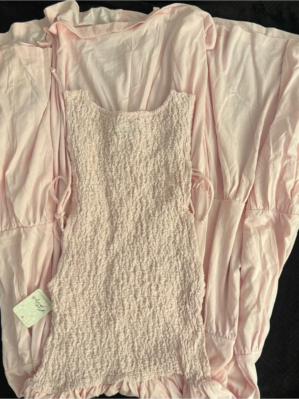 NWT - Free People- Free(est) - Sterling Smocked Side Maxi Dress - XS/Large-Rose